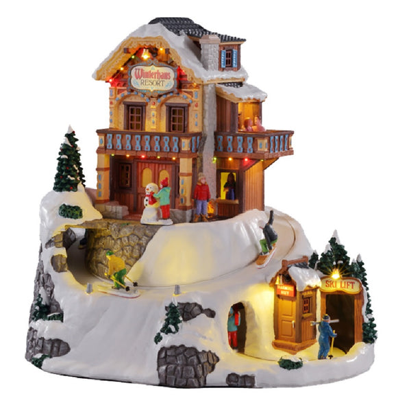 Lemax 15735 Christmas Winterhaus Resort Figurine, Polyresin