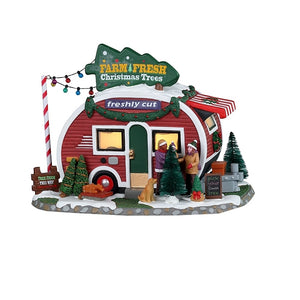 Lemax 25928 Farm Fresh Christmas Trees, Porcelain
