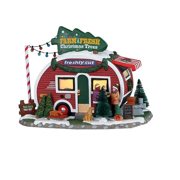 Lemax 25928 Farm Fresh Christmas Trees, Porcelain