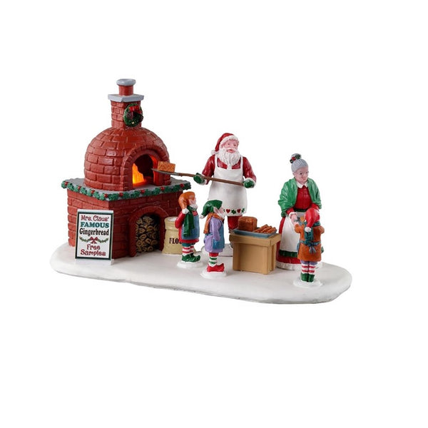 Lemax 34086 Mrs. Claus' Gingerbread Bake Christmas Village, Multicolored