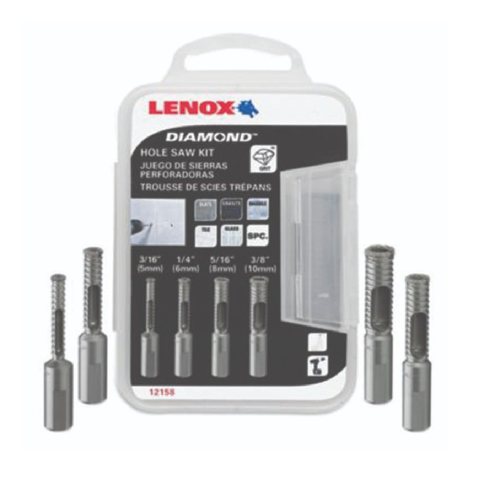 Lenox 12158DGDS4A Diamond One Piece Hole Saw Kit, 1.5 Inch