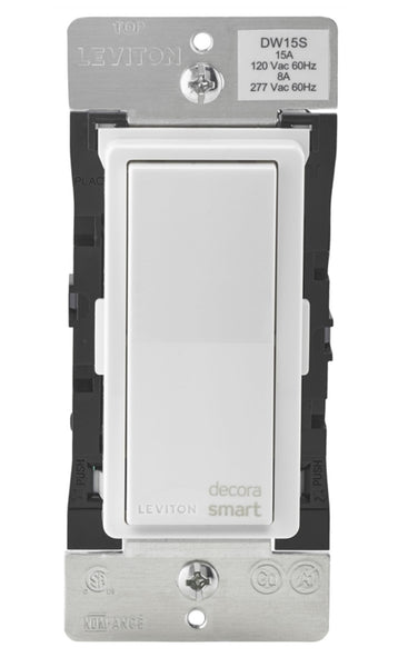 Leviton DW15S-R02-2RW Decora Smart 1 poles Wireless Light Switch, 15 Amps, 120 Volts