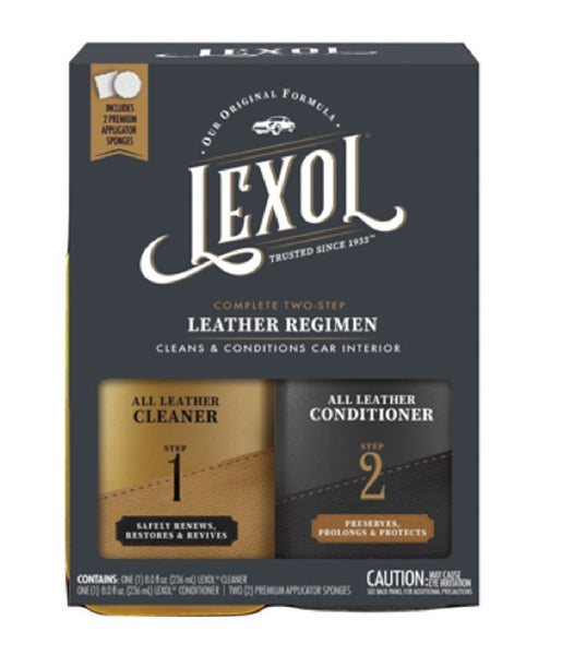 Lexol LXBKT08 Leather Conditioner and Leather Cleaner Kit, 8 Oz