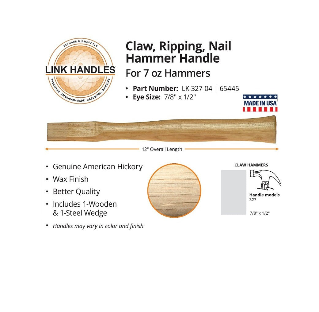Link Handles 65445 Claw Hammer Handle, 12 inches