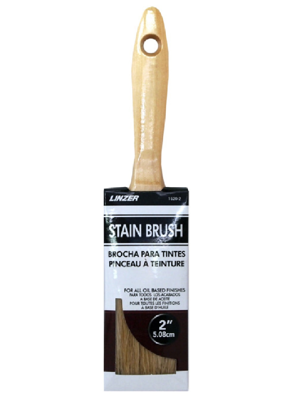 Linzer HD 1520-0200 Flat Stain and Polyurethane Brush