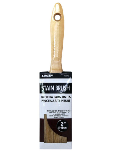 Linzer HD 1520-0200 Flat Stain and Polyurethane Brush