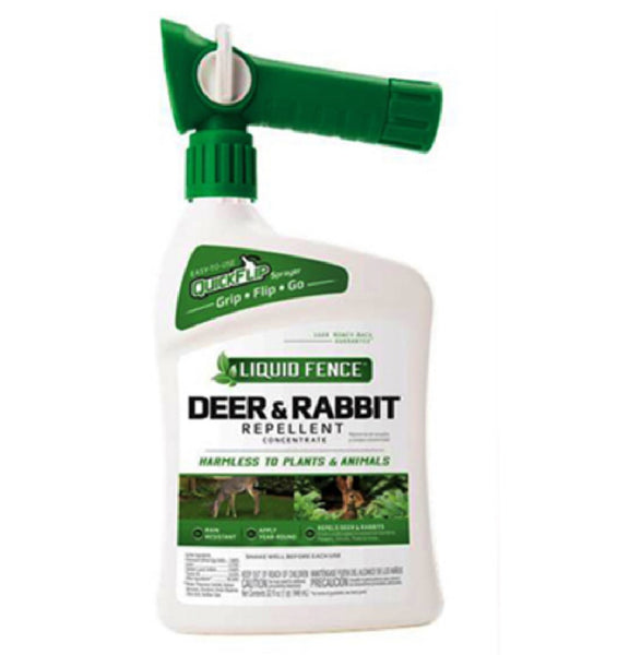 Liquid Fence HG-75044 Animal Repellent Liquid For Deer and Rabbits, 32 oz