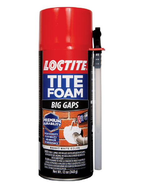 Loctite 2378565 Tite Foam Big Gaps Sealant, Polyurethane, White