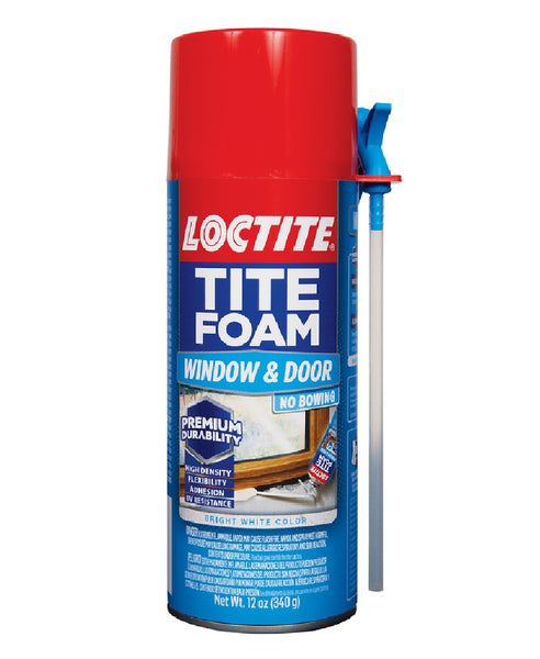 Loctite 2243625 Tite Foam Window and Door Sealant, White, 12 Ounce