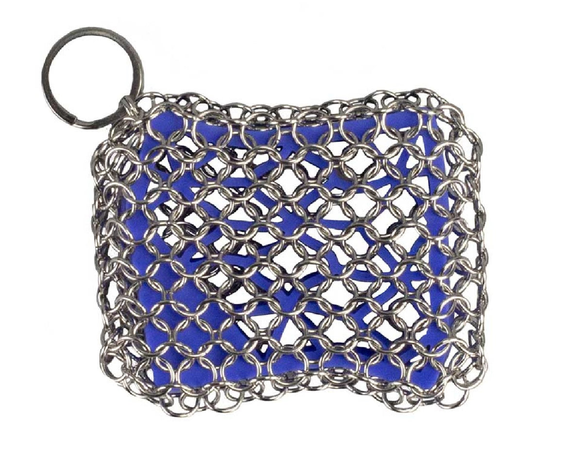 Lodge ACM10S31 Square Chainmail Scrubbing Pad, Blue