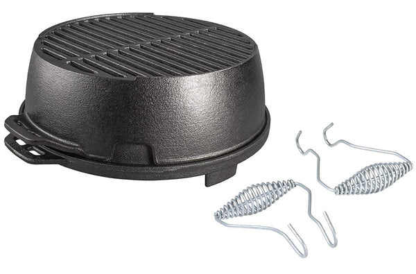 Lodge L12RG Round Kickoff Grill, 12 Inch, Black