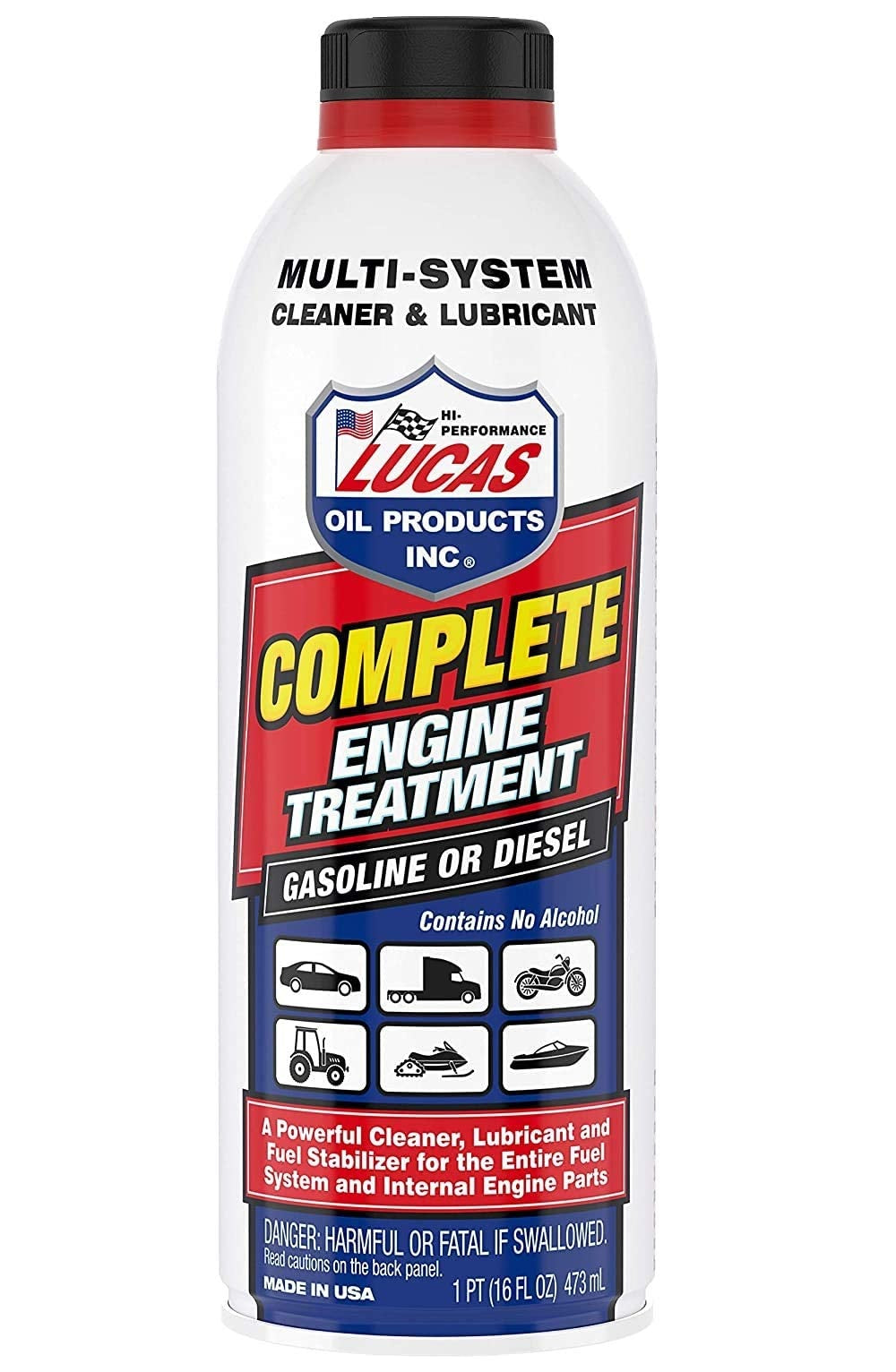 Lucas Oil LUC10016 Complete Engine Treatment, 16 Oz