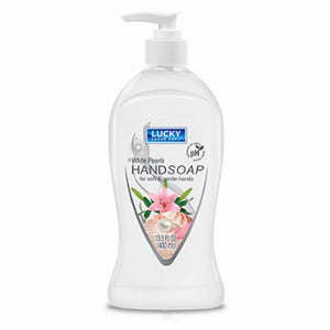 Lucky 3001-12 Liquid Hand Soap, White Pearls, 13.5 OZ