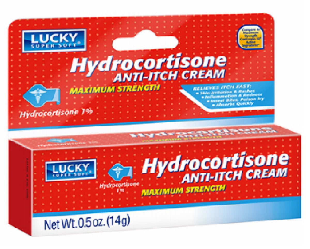 Lucky Super Soft 10368-24 Hydrocortisone Anti-Itch Cream, 0.5 Oz