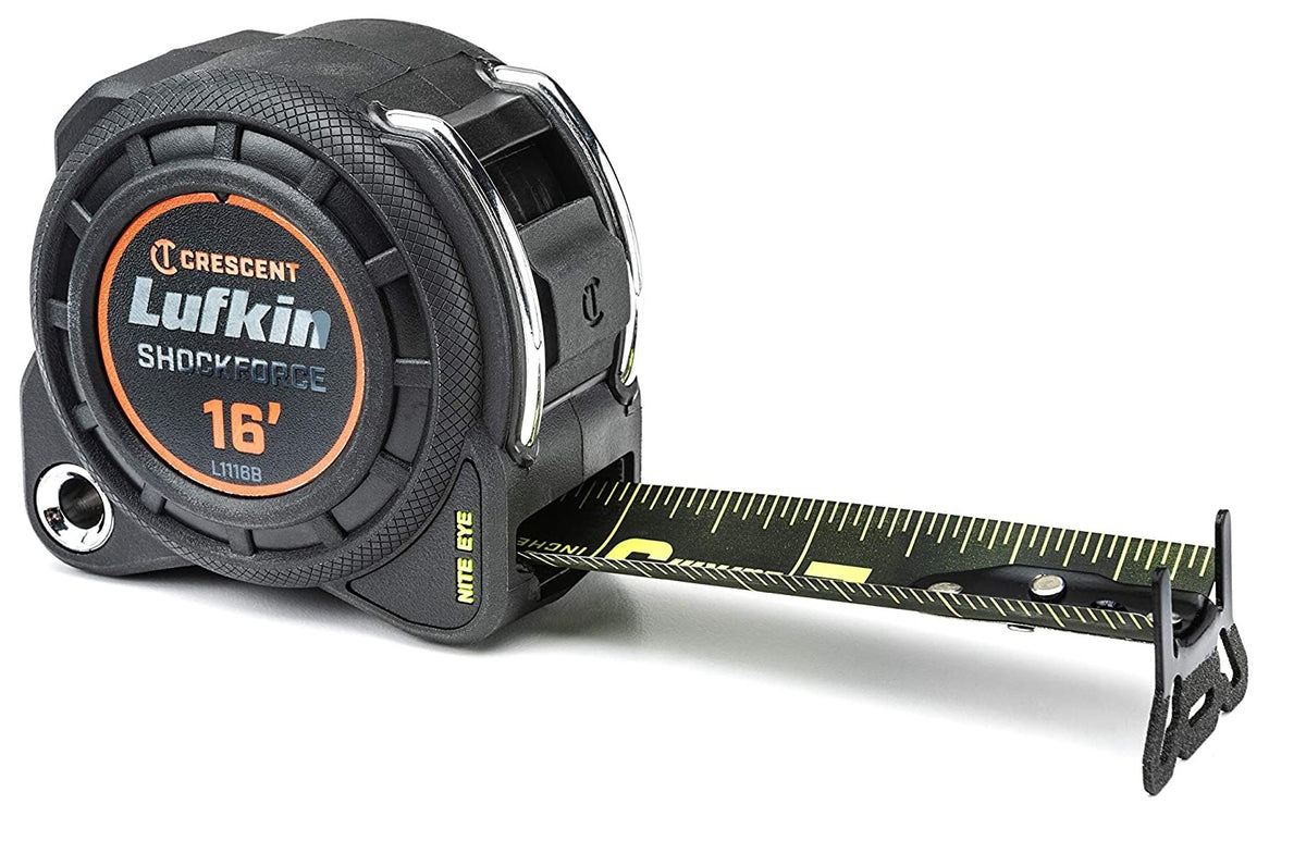 Lufkin L1116B ShockForce Measure Tape, 16 Feet