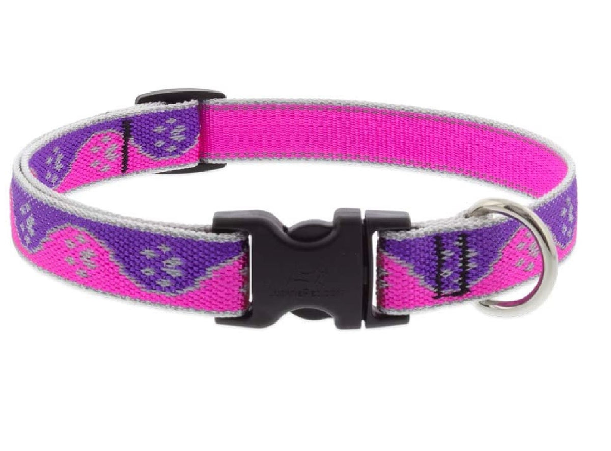 Lupine Pet 48501 Reflective Adjustable Dog Collar, 3/4 Inch x 9-14 Inch