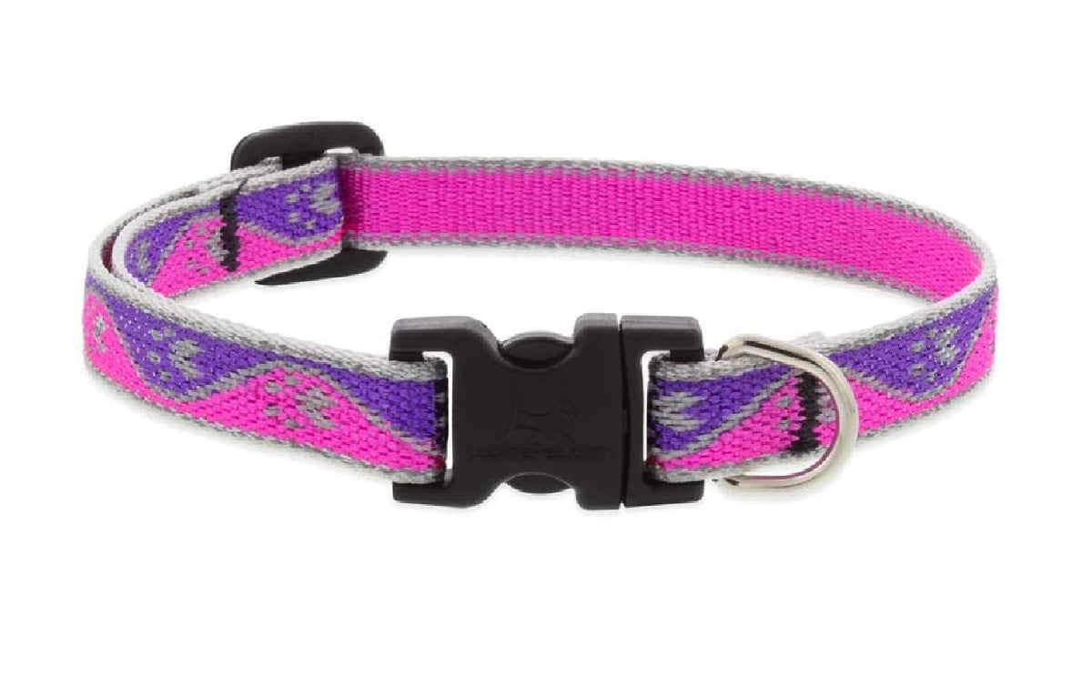 Lupine Pet 48534 Reflective Adjustable Dog Collar, 1/2 Inch x 8-12 Inch