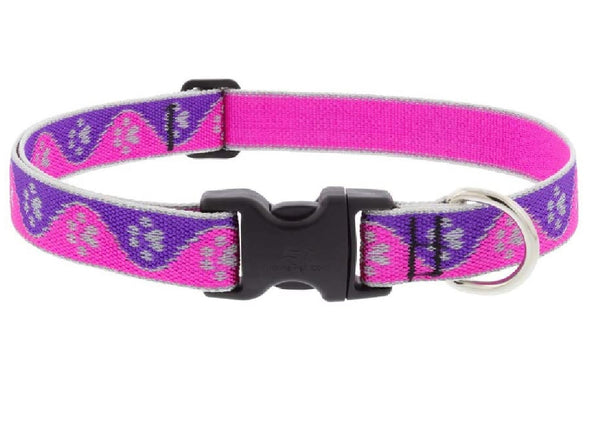 Lupine Pet 48553 Reflective Adjustable Dog Collar, 1 Inch x 16-28 Inch