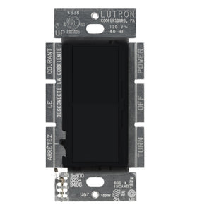 Lutron DVCL-153PH-BL Diva Dimmer Switch, Black, 600 Watts, 120 Volts