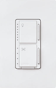 Lutron MACL-LFQH-WH Maestro Fan Control and LED Dimmer Switch, White