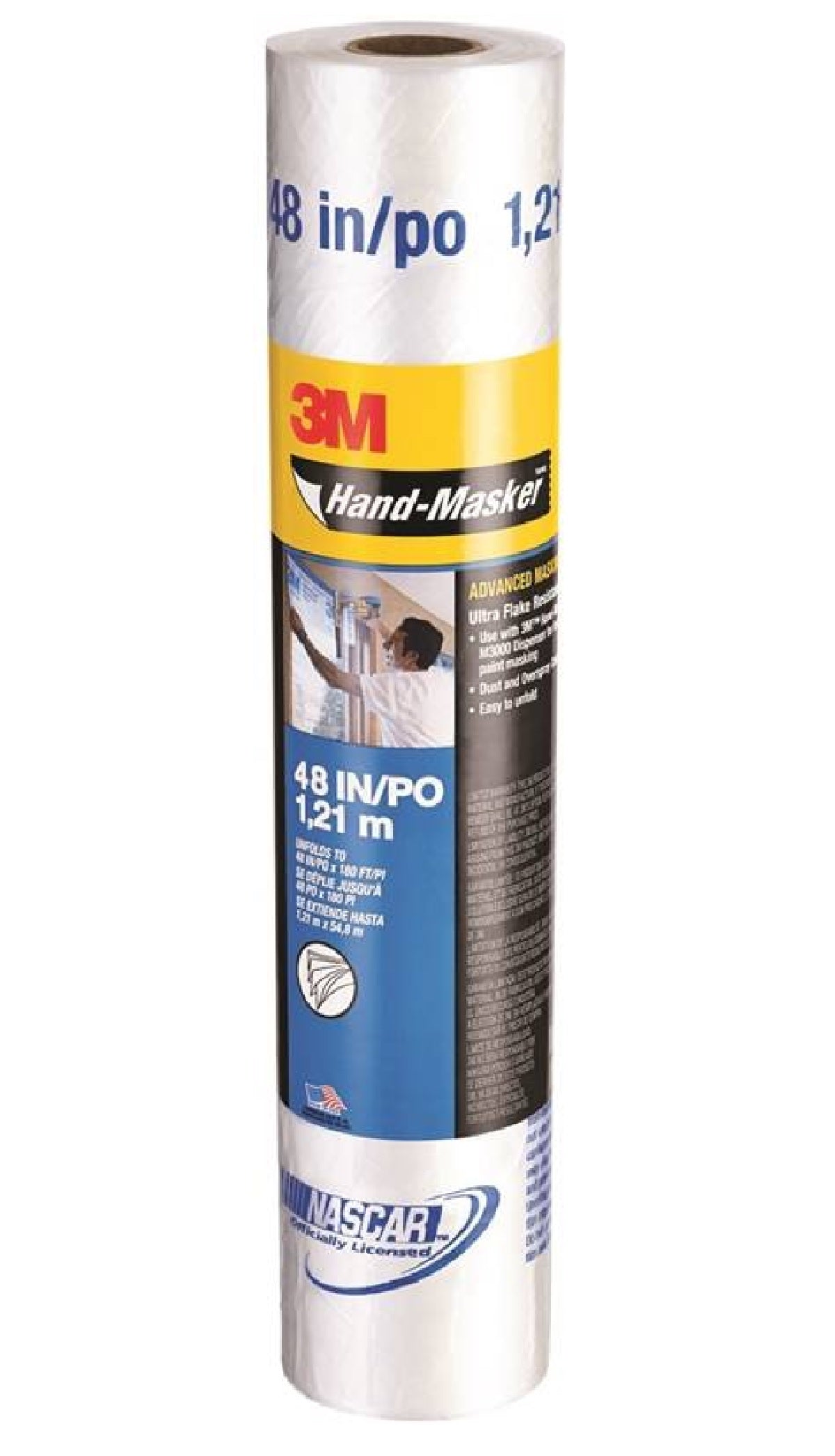 3M AMF48 Hand-Masker Advanced Masking Film, 48 Inch x 180 Feet