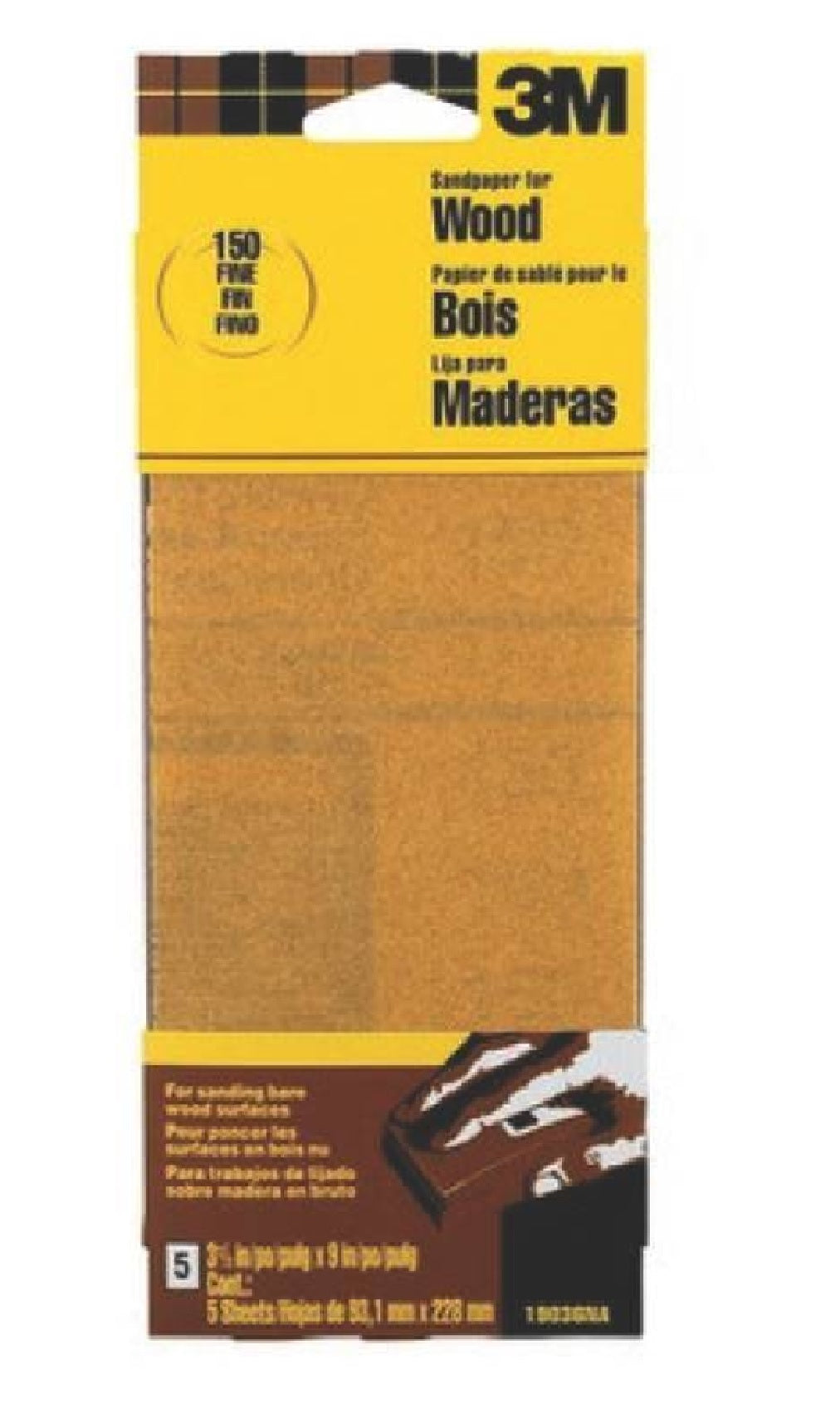 3M 19037-20-CC Sandpaper, Garnet, 100 Grit