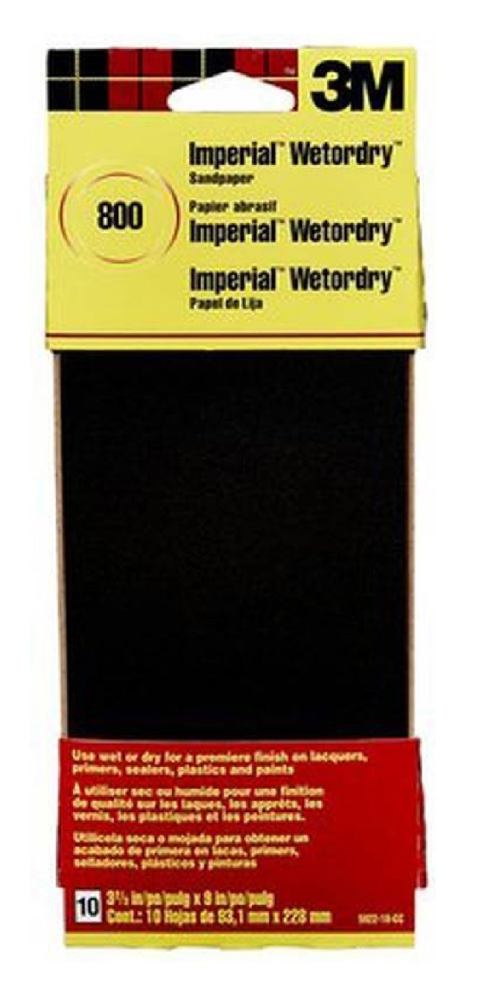 3M 5922-18-CC Sandpaper, Silicone Carbide, 800 Grit