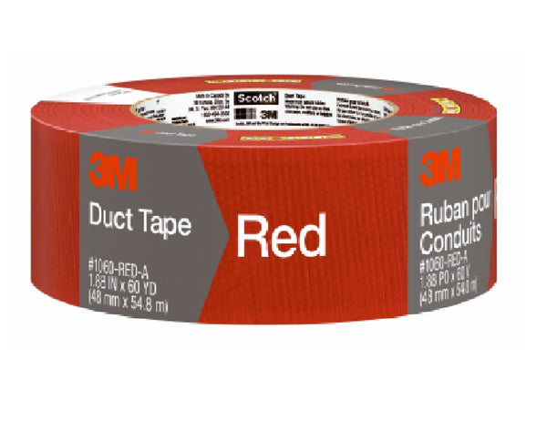 3M 3955-RD Multi-Purpose Duct Tape, Red, 1.88-Inch x 60-Yard