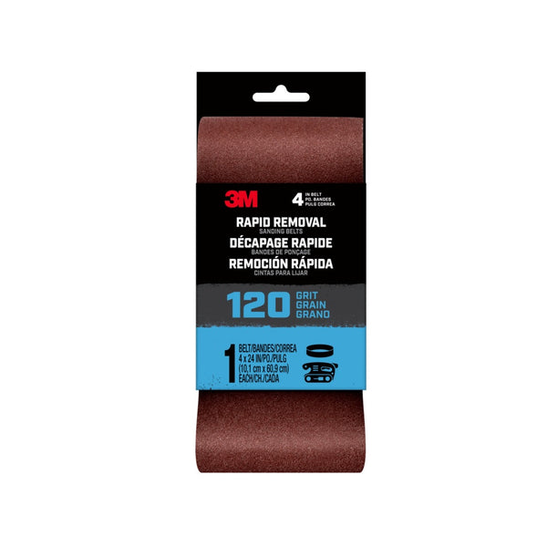 3M 27403 Rapid Removal Sanding Belt, 120 Grit