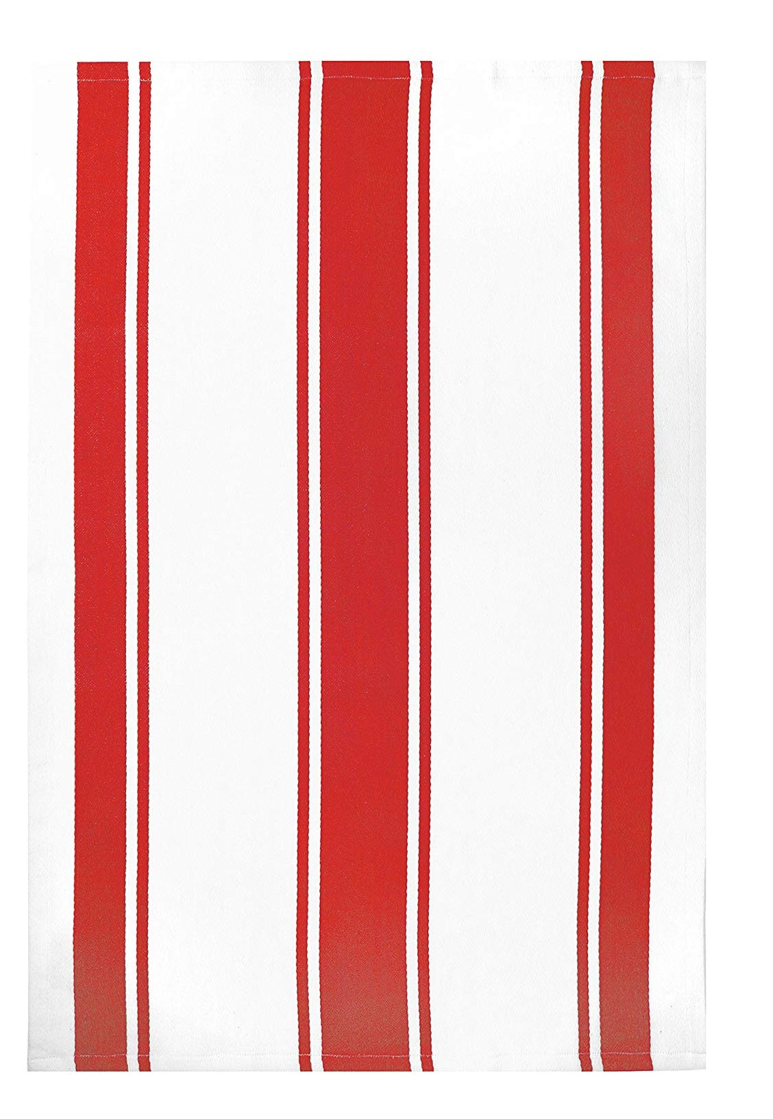 MUkitchen 6690-1706 Classic Stripe Kitchen Towel, Crimson Re