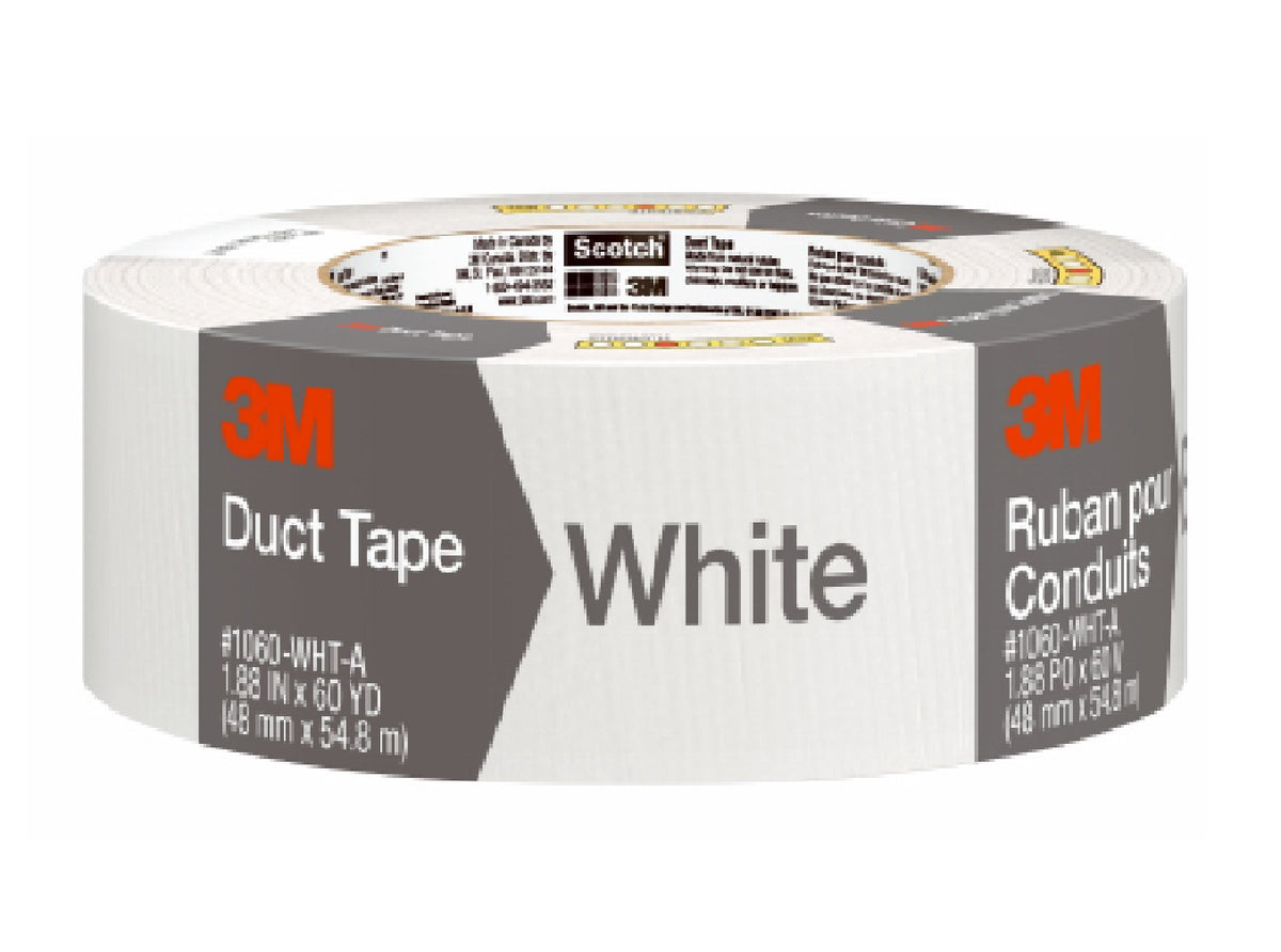 3M 3955-WH Duct Tape, 1.88-Inch x 60 Yard, White