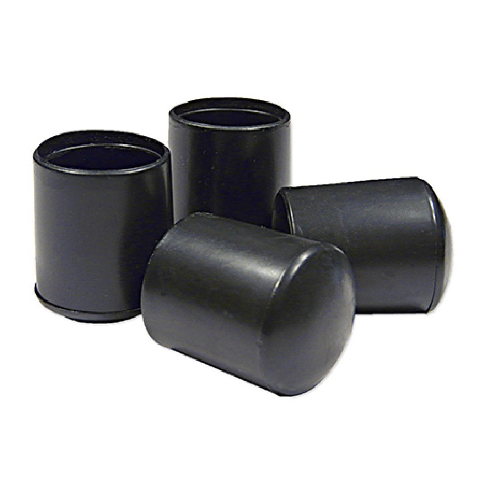 Richelieu F32005TV Vinyl Leg Tips, 5/8", Black