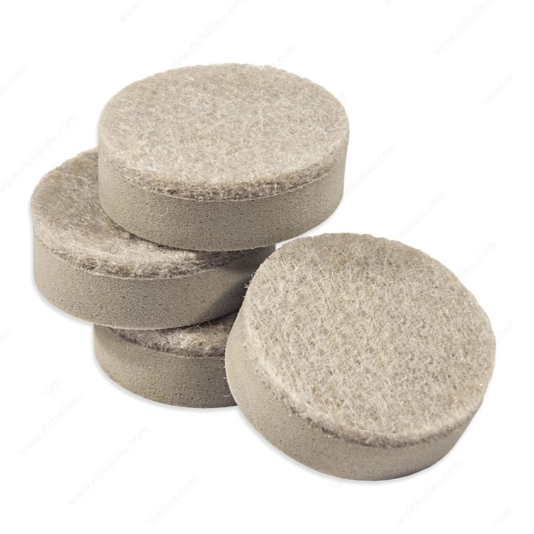 Madico 23121TV Self Leveling Heavy Duty Self Adhesive Felt Pads, 1", Tan