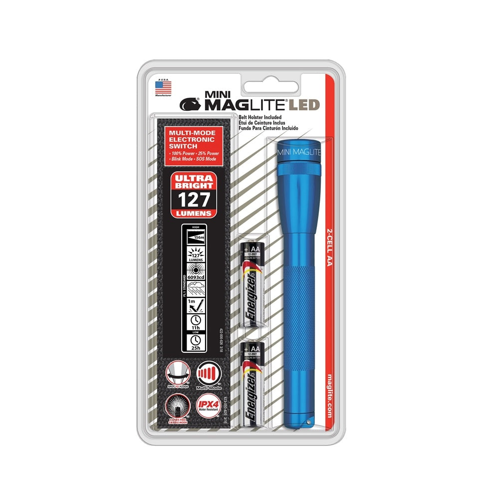 MagLite SP2211H Flashlight With Holster, Blue