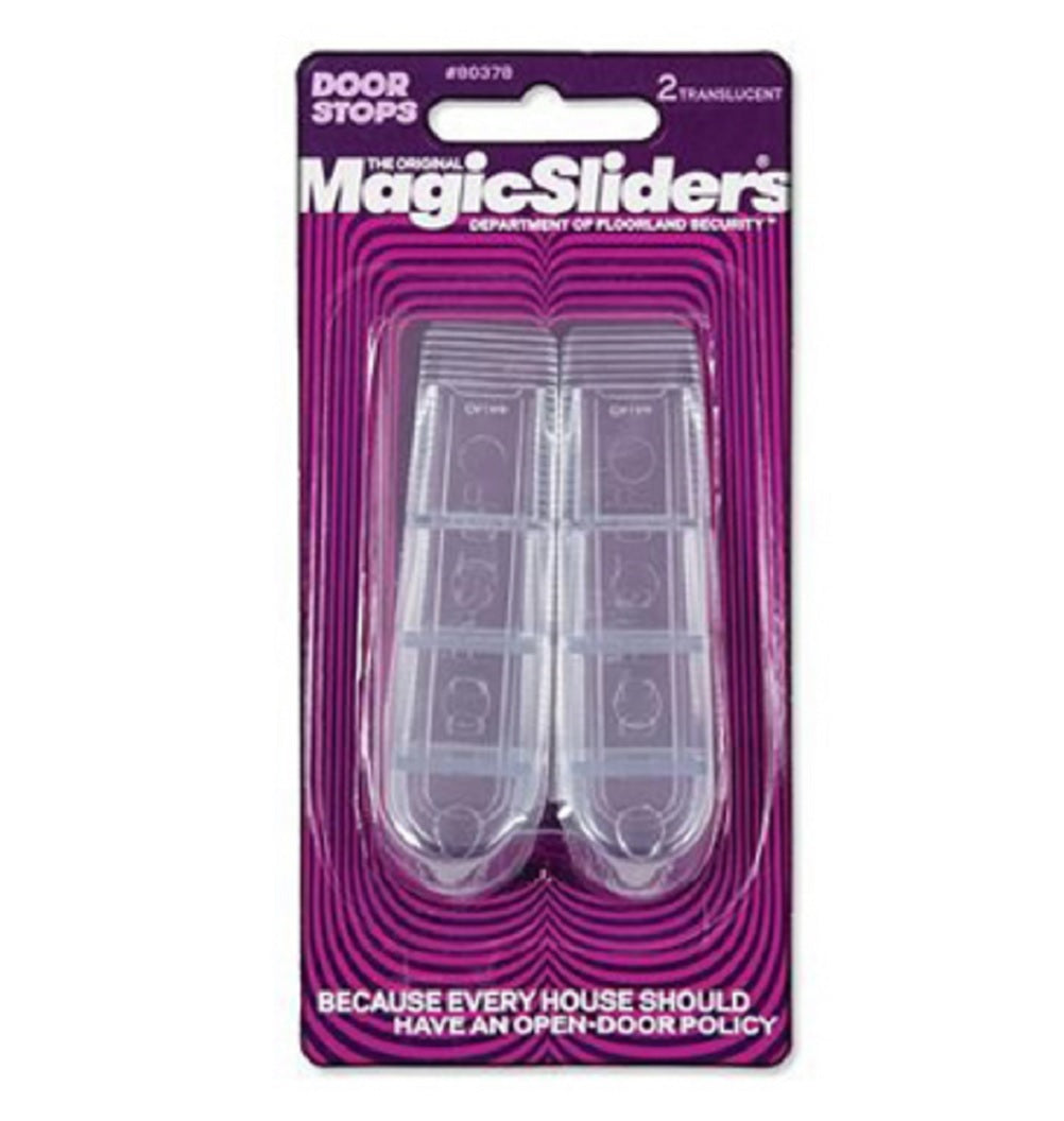 Magic Sliders 80378A Translucent Doorstop, Clear, 2 Piece