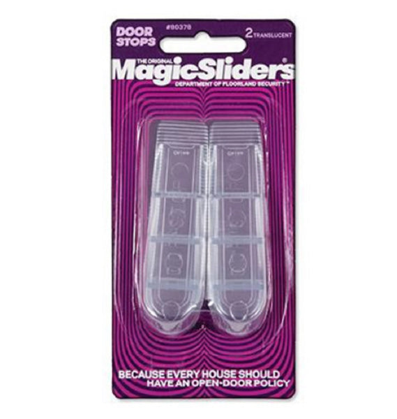 Magic Sliders 80378A Translucent Doorstop, Clear, 2 Piece