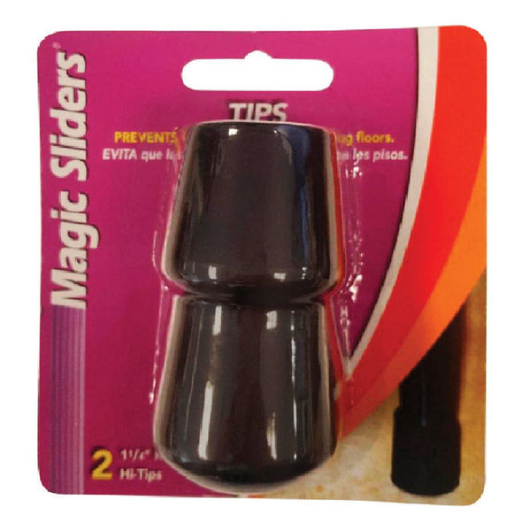 Magic Sliders 97600 Furniture Rubber Leg Tips, Black