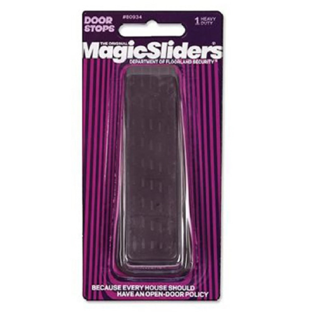 Magic Sliders 80934 Rubber Wedge Door Stop, Walnut