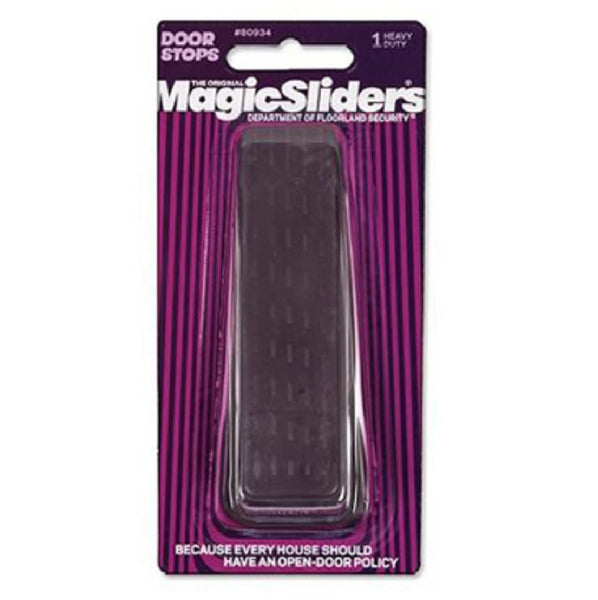 Magic Sliders 80934 Rubber Wedge Door Stop, Walnut