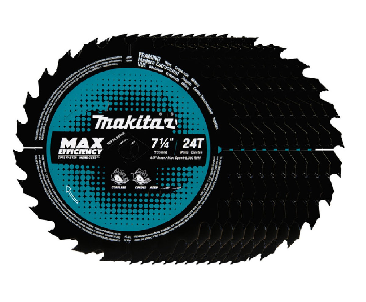 Makita B-61656-10 Max Efficiency Circular Saw Blade, 7-1/4 Inch
