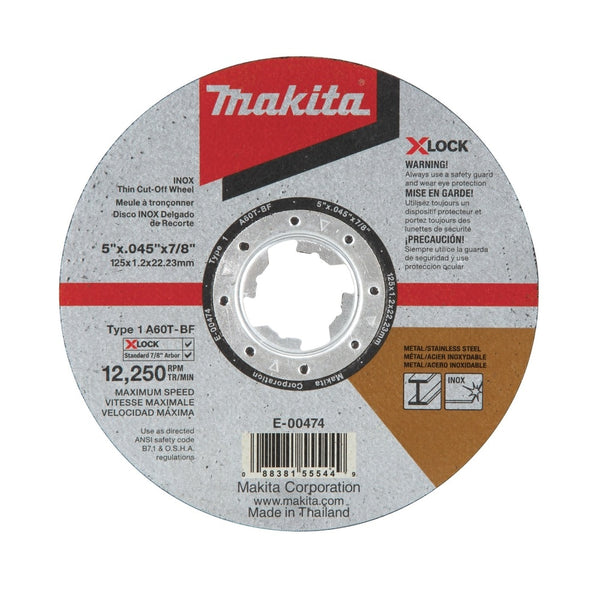 Makita E-00474 X-LOCK Cut Off Wheel, 5 Inch