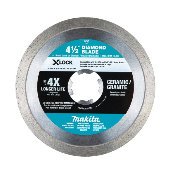 Makita E-07397 X-LOCK Diamond Blade, 4-1/2 Inch