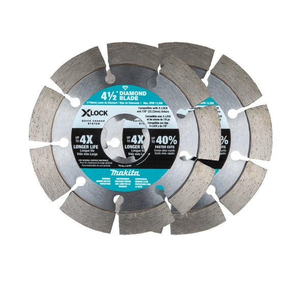 Makita E-07200 X-LOCK Diamond Blade, 4-1/2 Inch