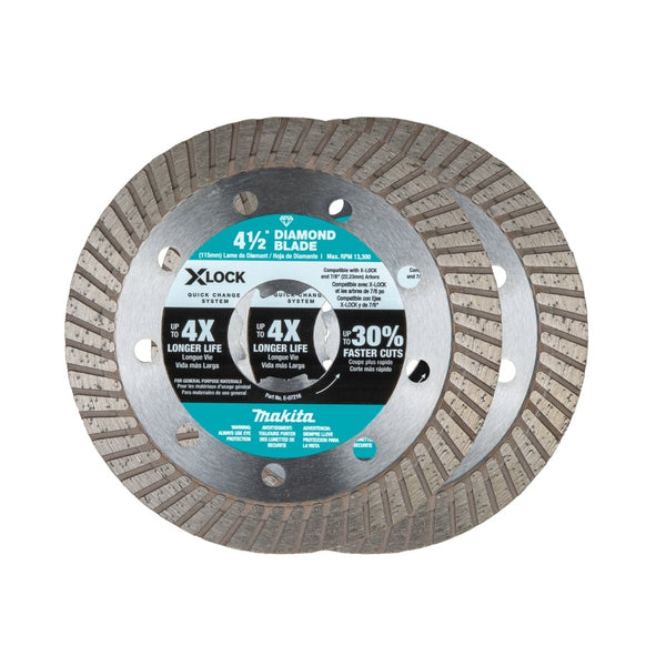 Makita E-07222 X-LOCK Diamond Blade, 4-1/2 Inch