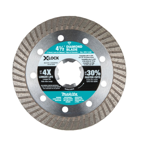 Makita E-07216 X-LOCK Diamond Blade, 4-1/2 Inch