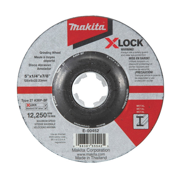 Makita E-00452 X-LOCK Grinding Wheel, 5 Inch