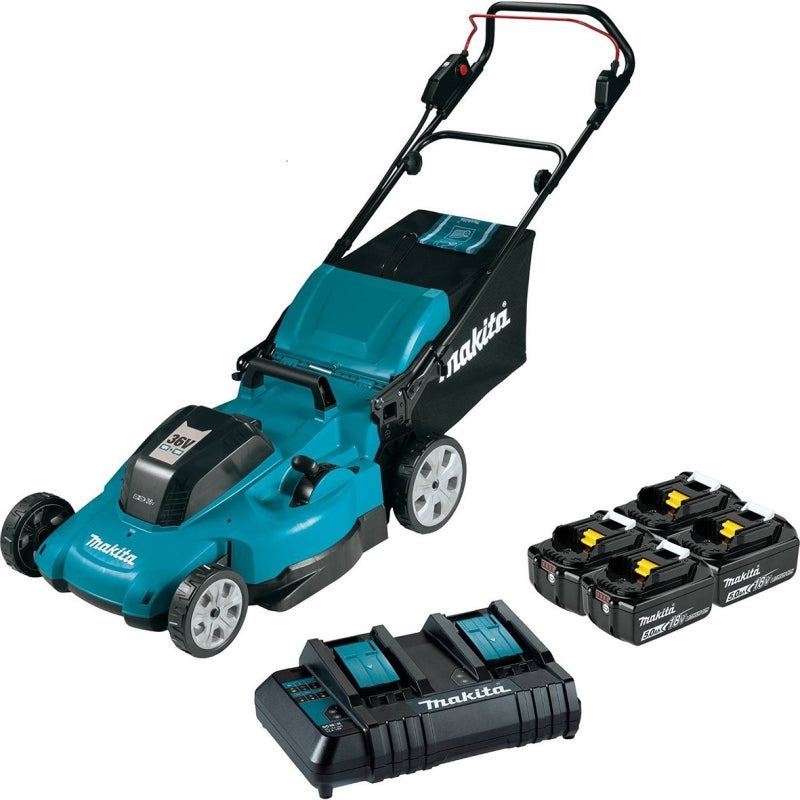 Makita XML10CT1 LXT Cordless Lawn Mower Kit, 21 inch