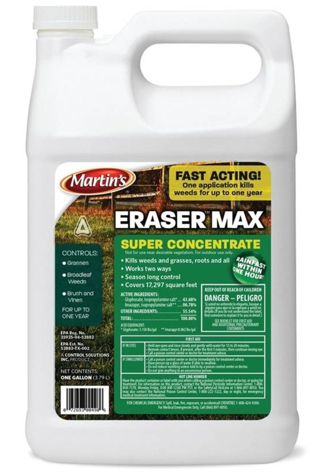Martin's 82002489 Eraser Max Super Concentrate Herbicide, 1 Gallon
