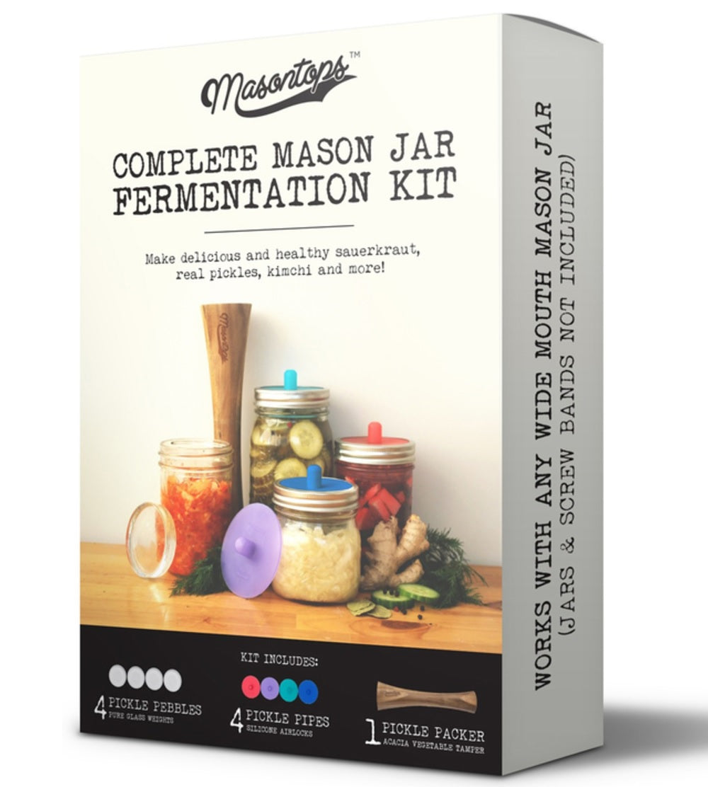 Masontops CFK9W Complete Mason Jar Fermentation Kit