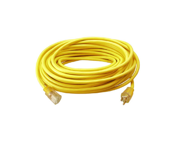 Master Electrician 02589ME Extension Cord, 12/3 SJTW-A, 15A, 100', Yellow